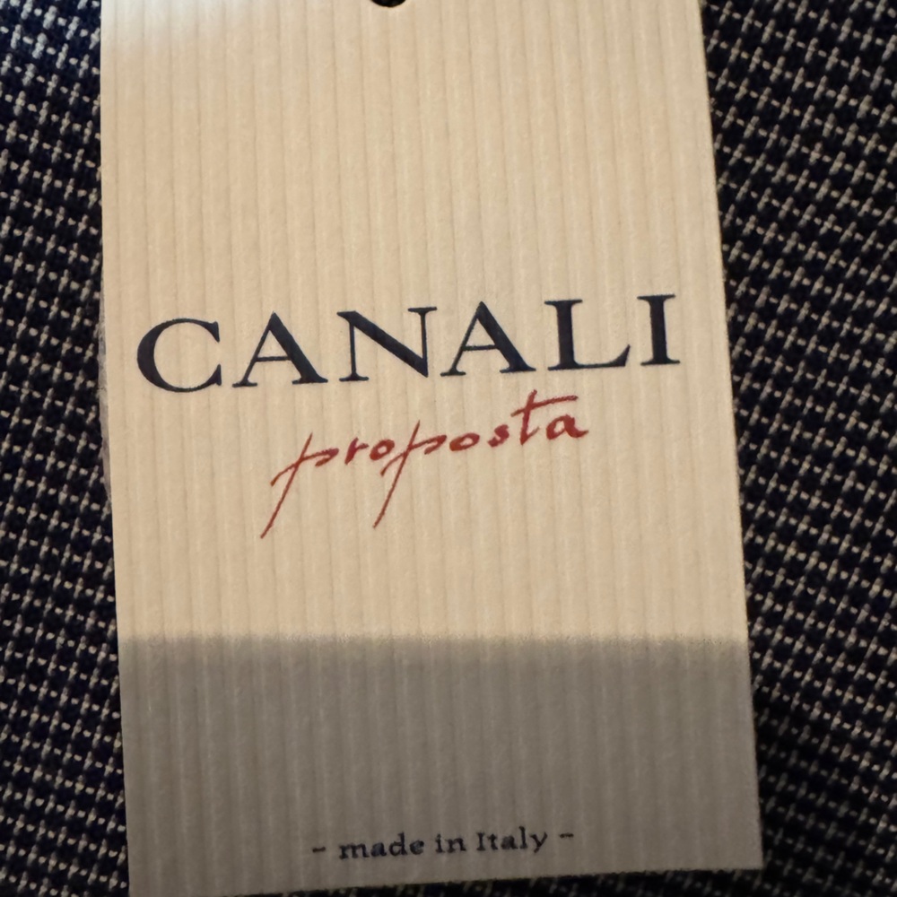 NWT MENS Canali Black and White Houndstooth Blazer - Picture 9 of 10